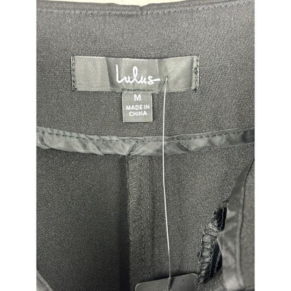LuLu's Black Womens Pants Sz Medium Slacks Workwear Career Office NEW Minimalist - Picture 7 of 11